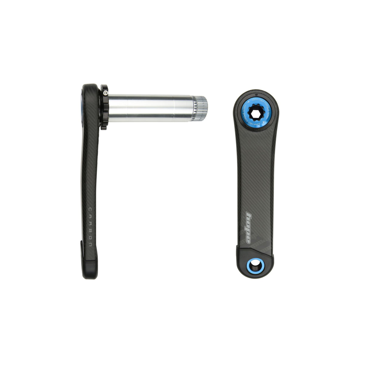 Hope RX Carbon Crankset 68MM Wide 175MM BLUE