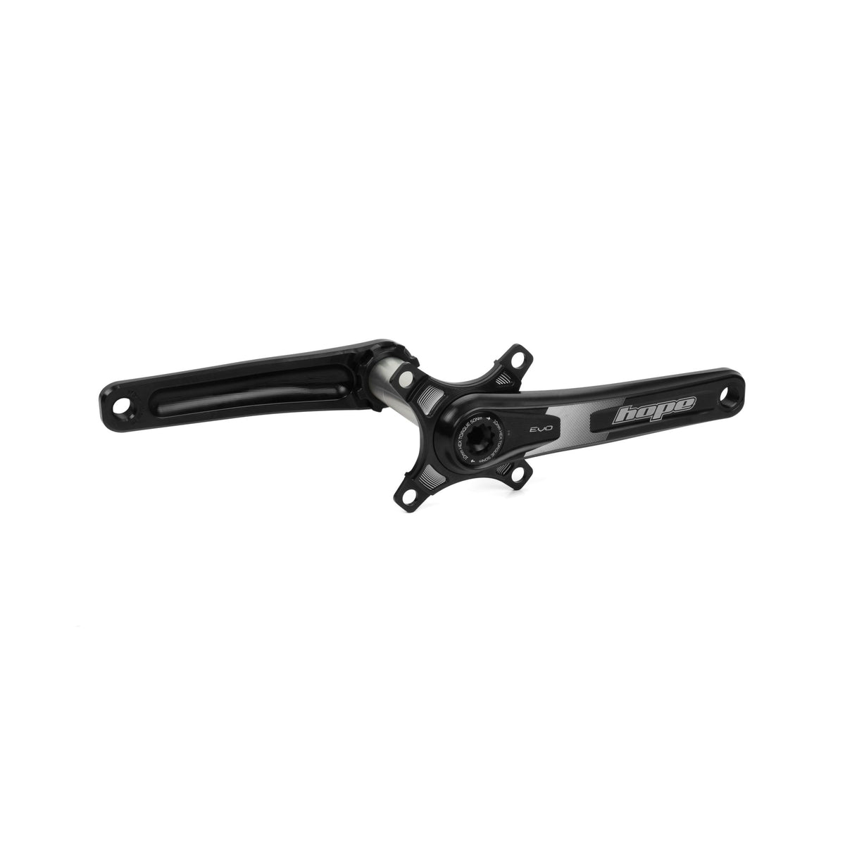Hope Crankset EVO Double Spider 83mm 165mm Black