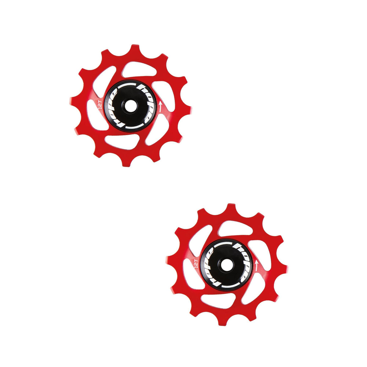 HOPE JOCKEY WHEELS 12T PAIR RED