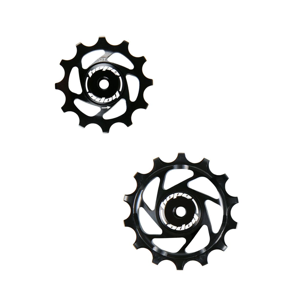 HOPE JOCKEY WHEELS 14T-12T PAIR BLACK