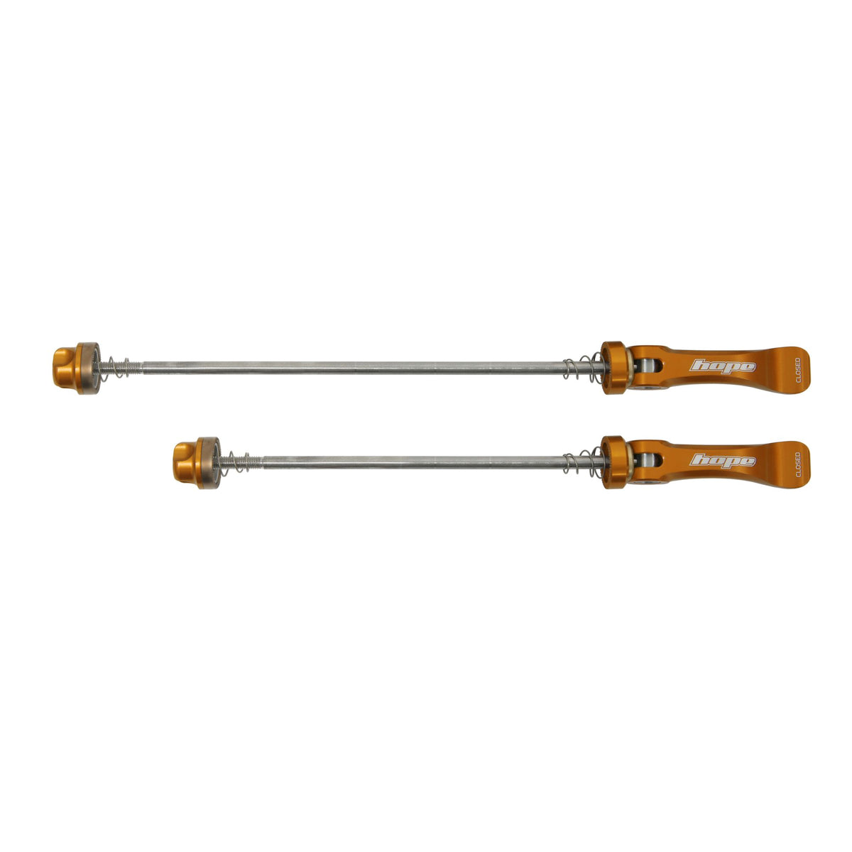 Hope Quick Release Skewer 190mm Fatsno Pair Orange