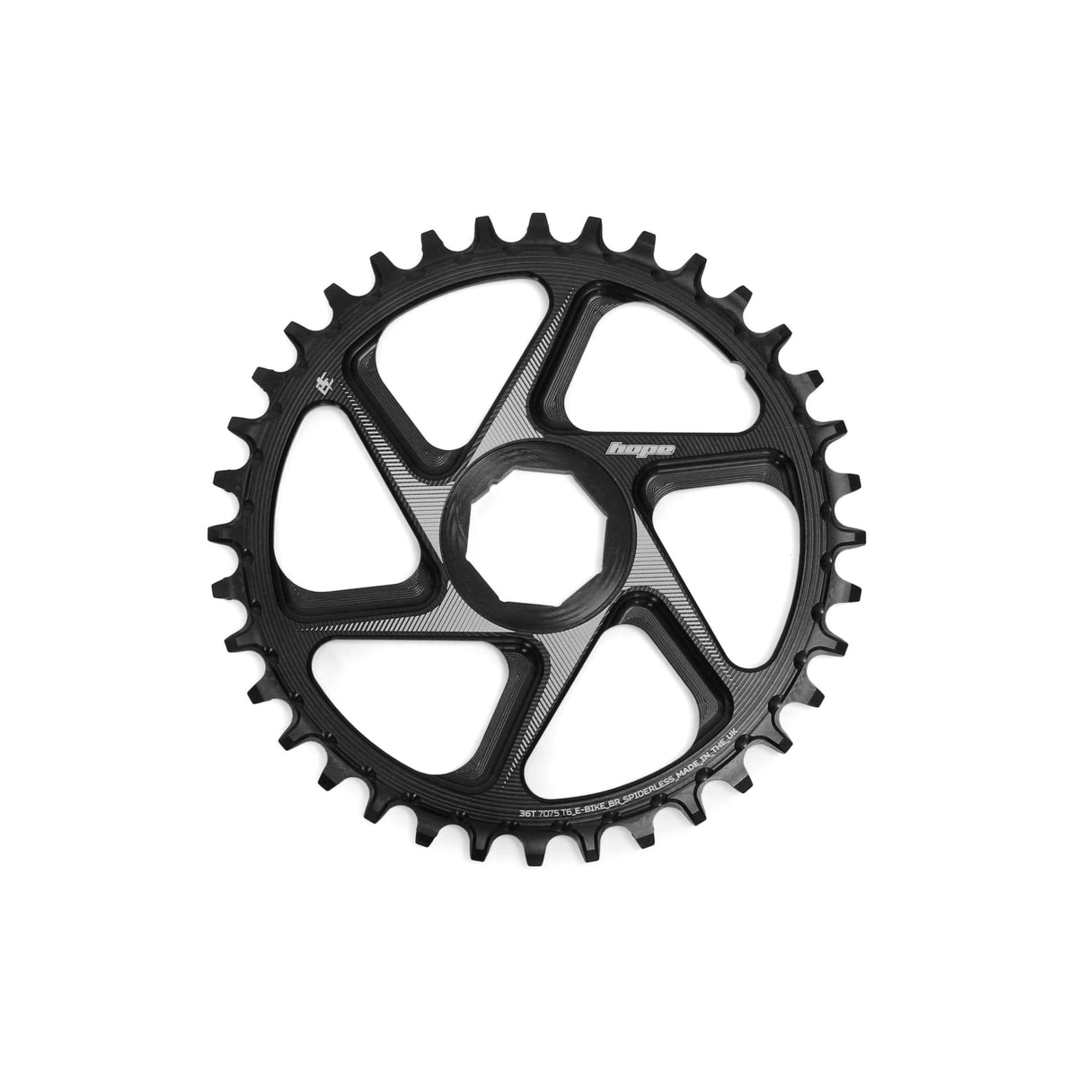 Hope Chainring Spiderless 36T R22 E Bike BR Black