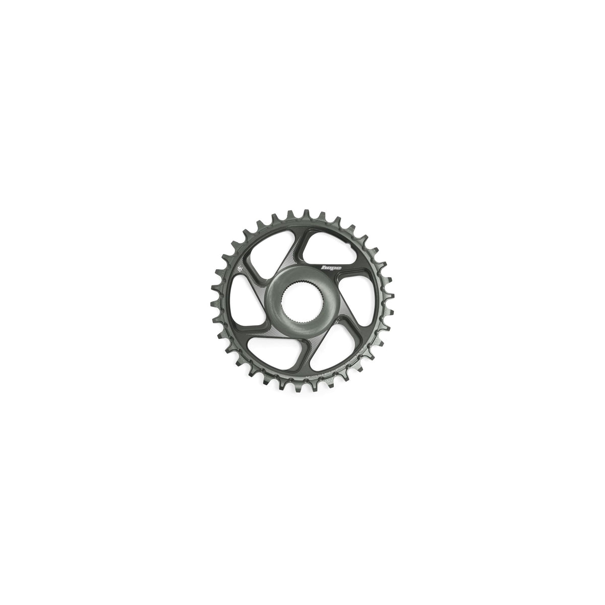 Hope Chainring Spiderless 36T R22 E Bike SH Smoke