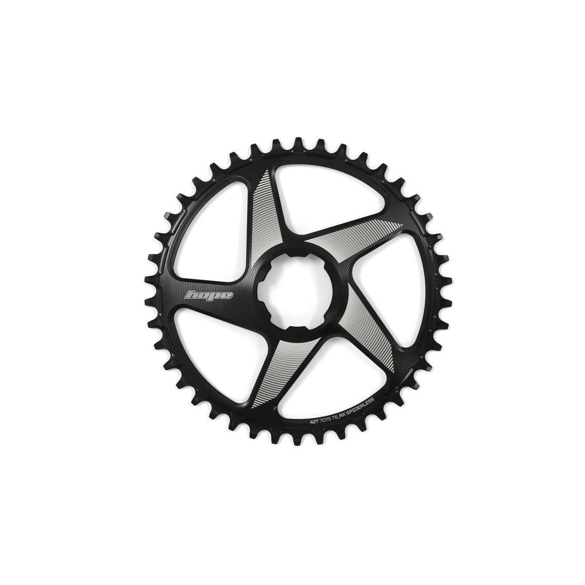 Hope Chainring Spiderless RX 42T Black