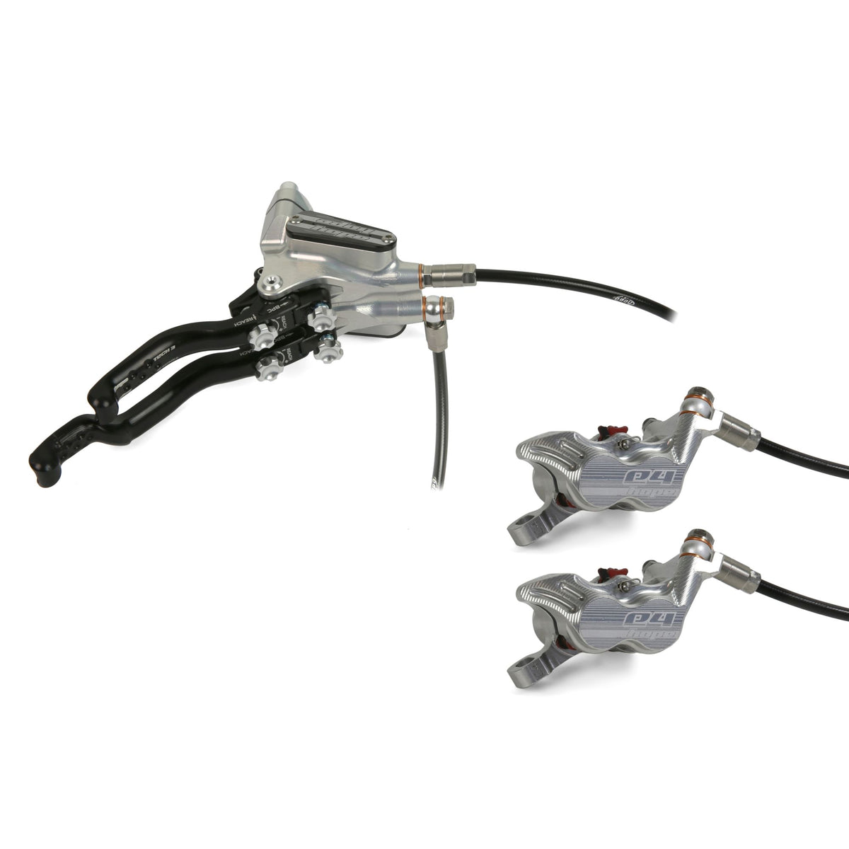 Hope Brake Tech 3 Duo E4 No Rotor RH Silver