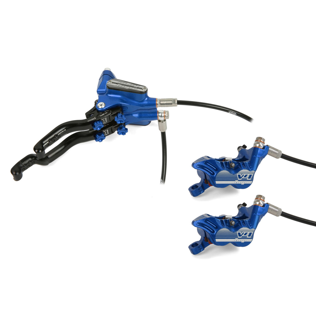 Hope Brake Tech 3 Duo V4 No Rotor RH Blue