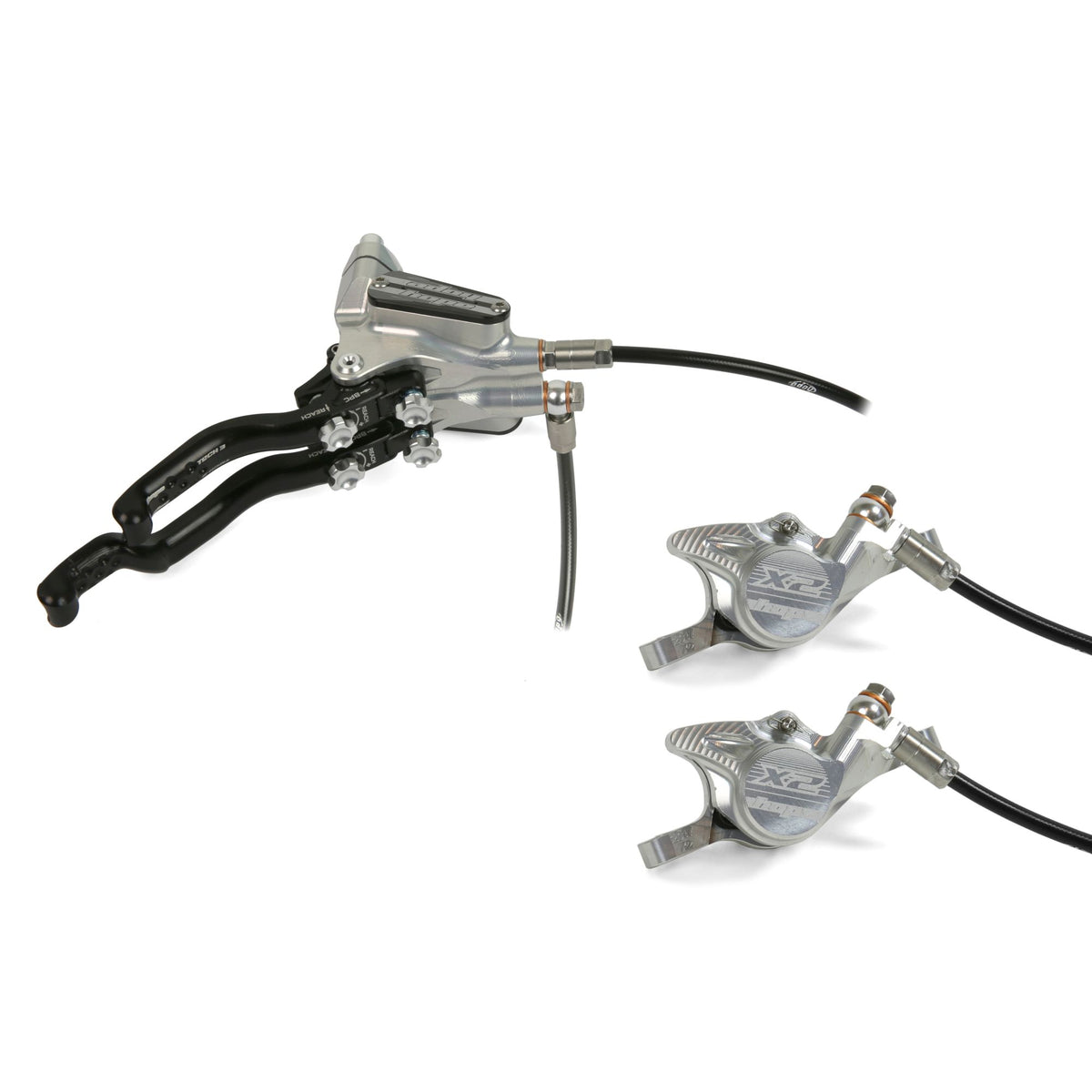 Hope Brake Tech 3 Duo X2 No Rotor RH Silver