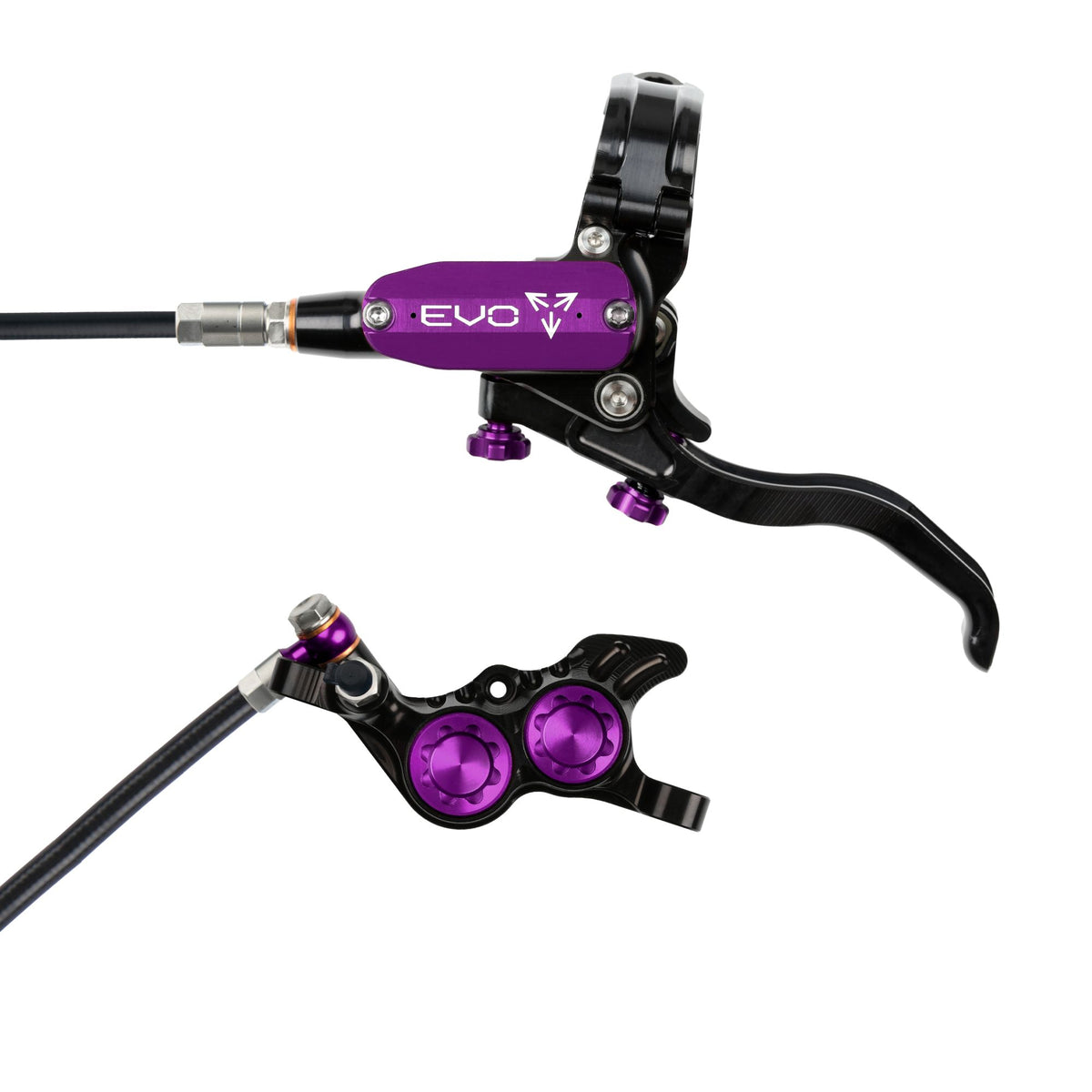 Hope Brake EVO GR4 No Rotor LH- Black/Purple