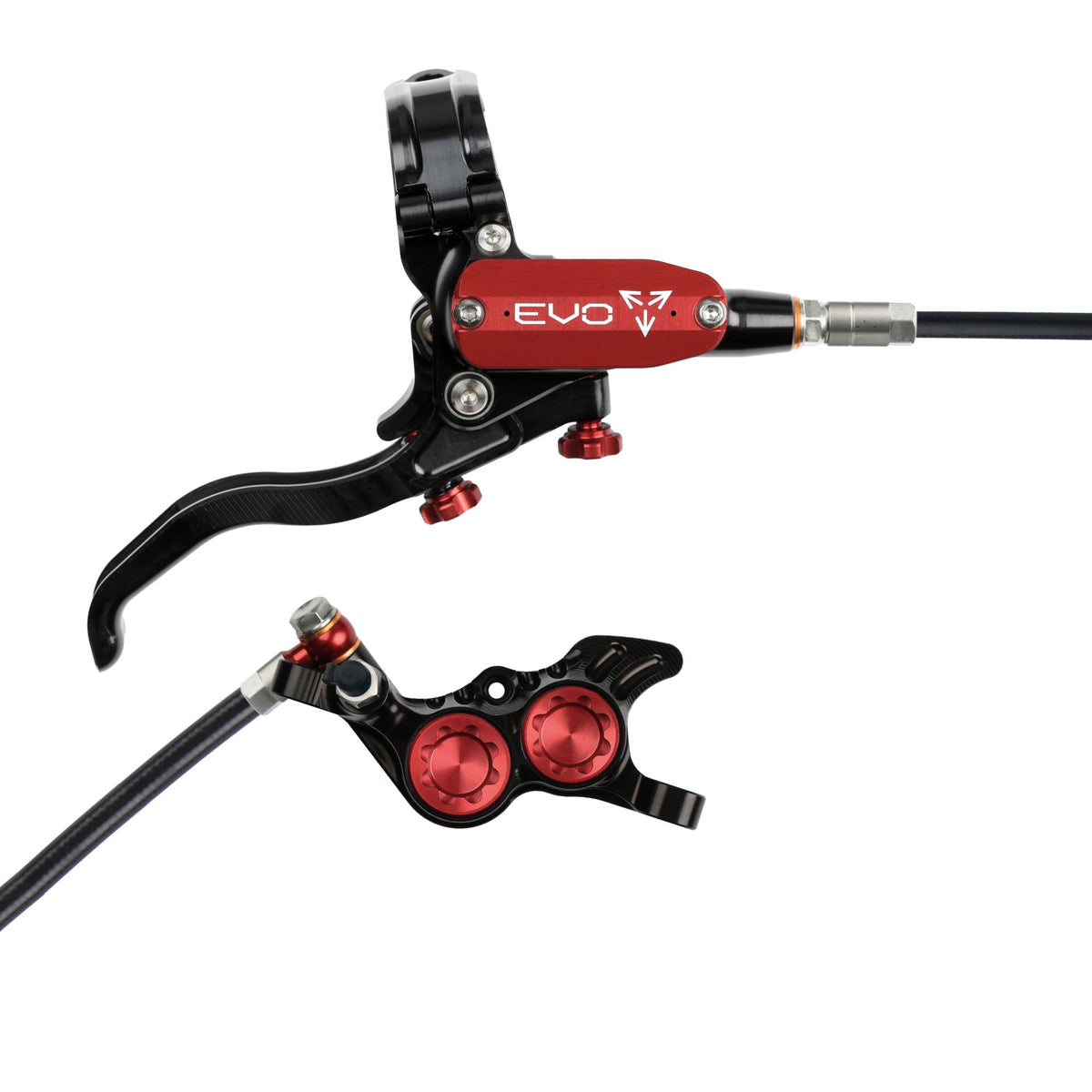 Hope Brake EVO GR4 No Rotor RH- Black/Red
