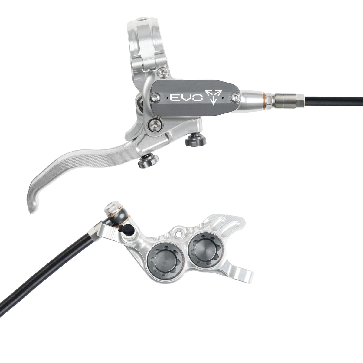 Hope Brake EVO GR4 No Rotor RH- Silver/Smoke