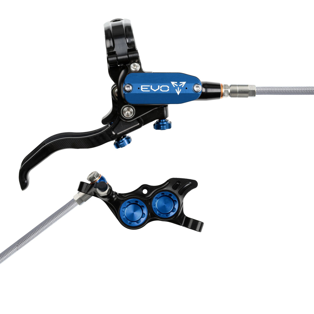 Hope Brake EVO TR4 No Rotor BRAIDED RH- Black/Blue