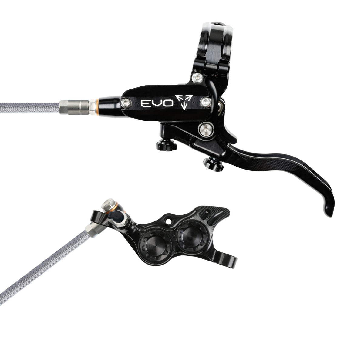 Hope Brake EVO TR4 No Rotor BRAIDED LH- Black/Black