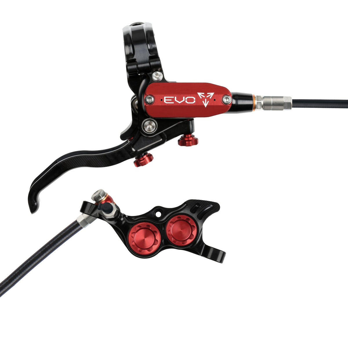 Hope Brake EVO TR4 No Rotor RH- Black/Red