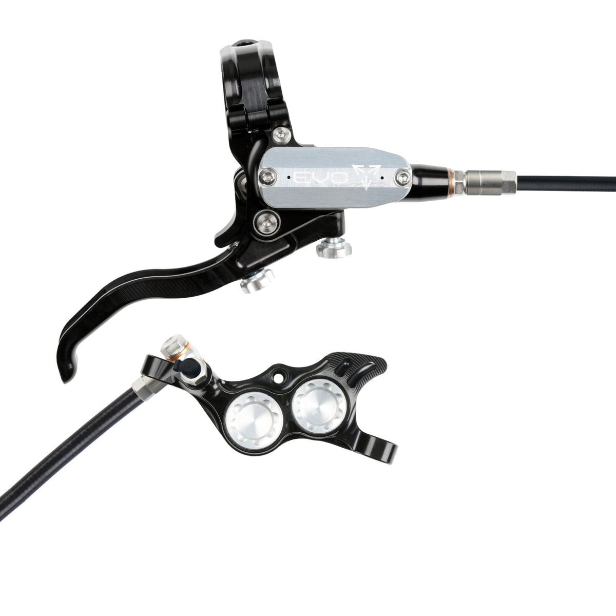 Hope Brake EVO TR4 No Rotor RH- Black/Silver