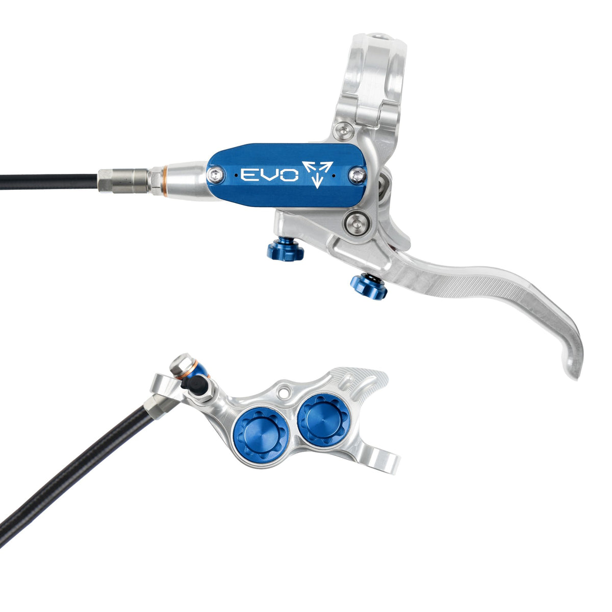 Hope Brake EVO TR4 No Rotor LH- Silver/Blue