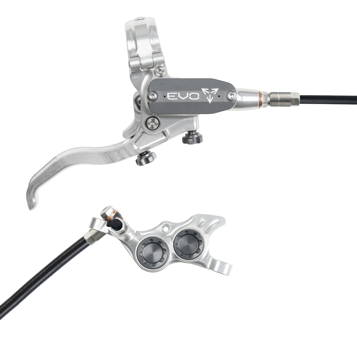 Hope Brake EVO TR4 No Rotor RH- Silver/Smoke
