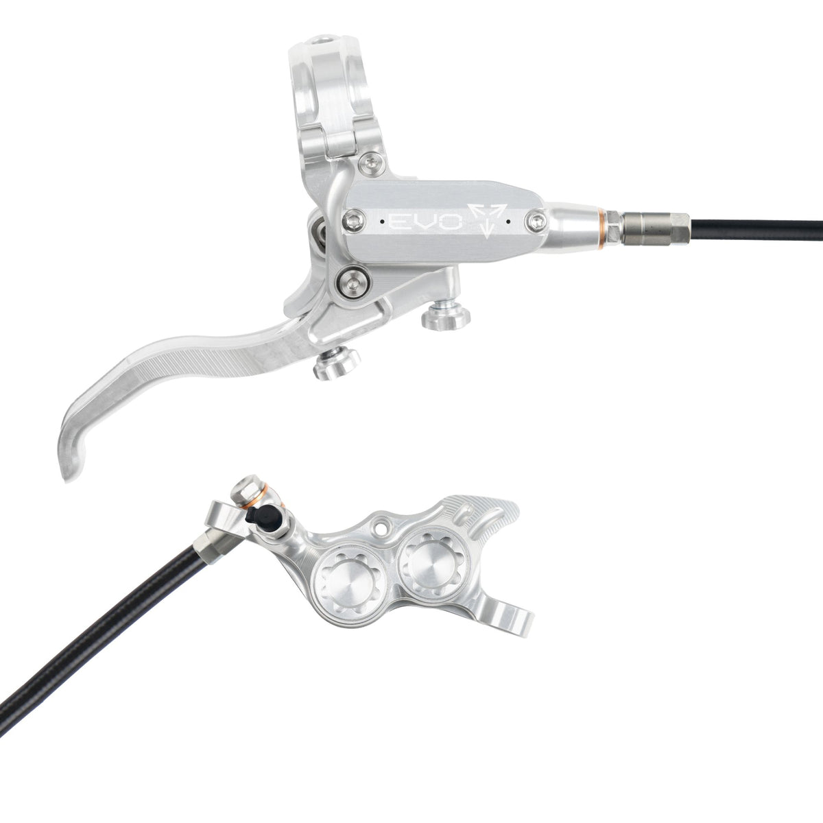Hope Brake EVO TR4 No Rotor RH- Silver/Silver