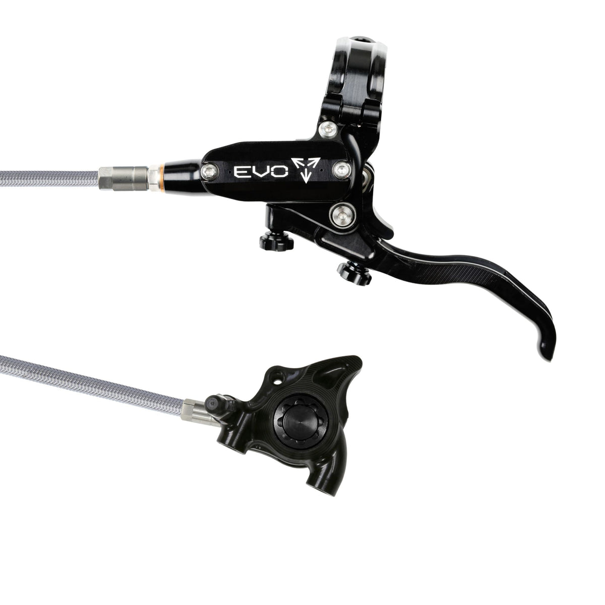 Hope Brake Evo X2 FM No Rotor Braided RH- Black/Black