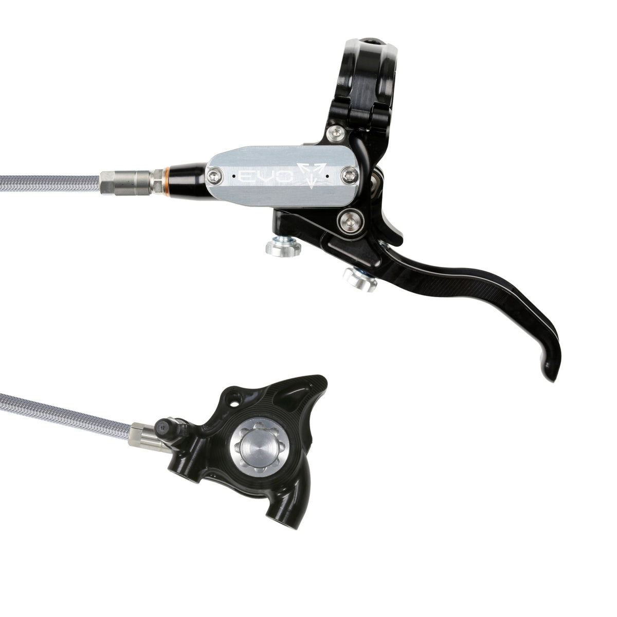 Hope Brake Evo X2 FM No Rotor Braided LH- Black/Silver