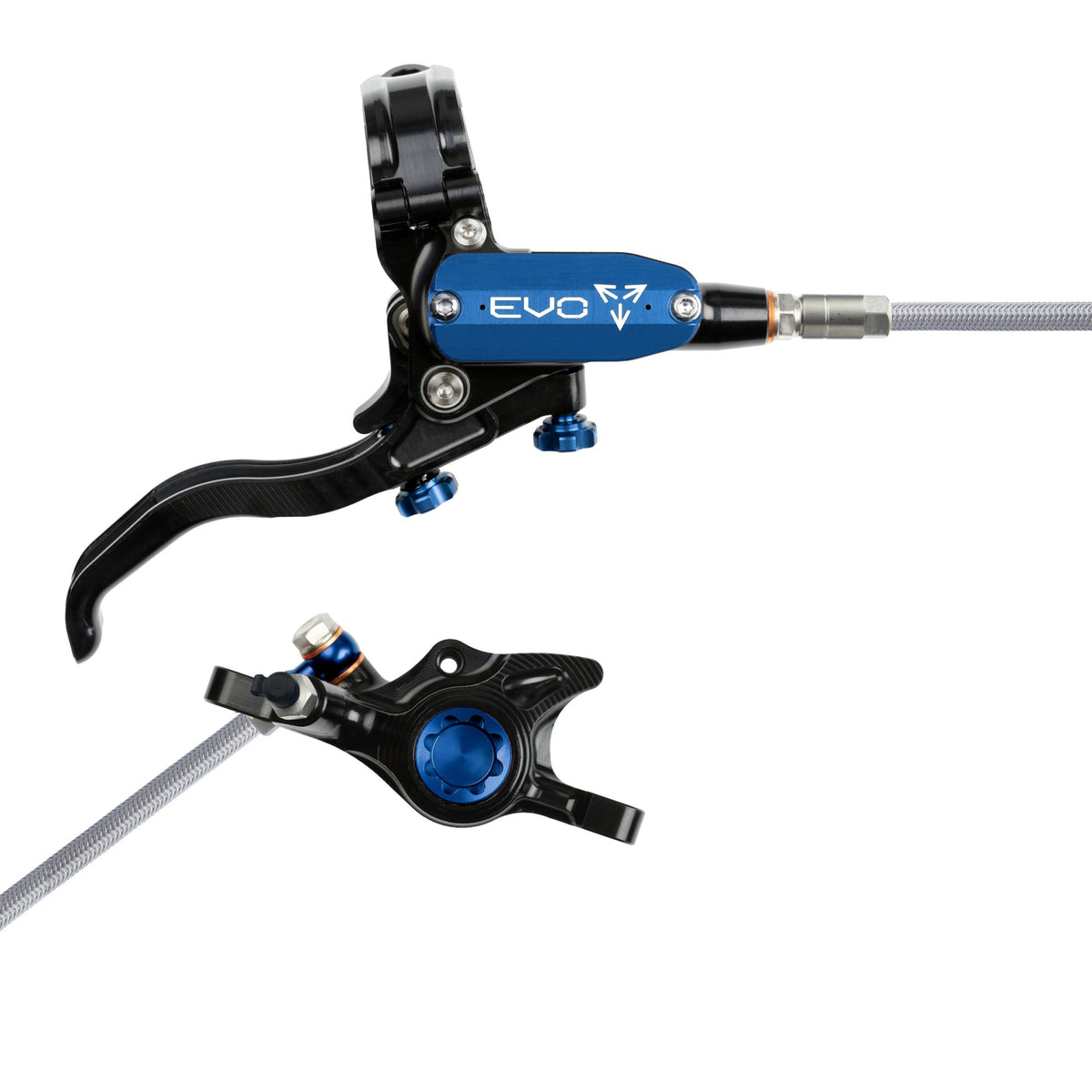 Hope Brake EVO X2 No Rotor BRAIDED RH- Black/Blue