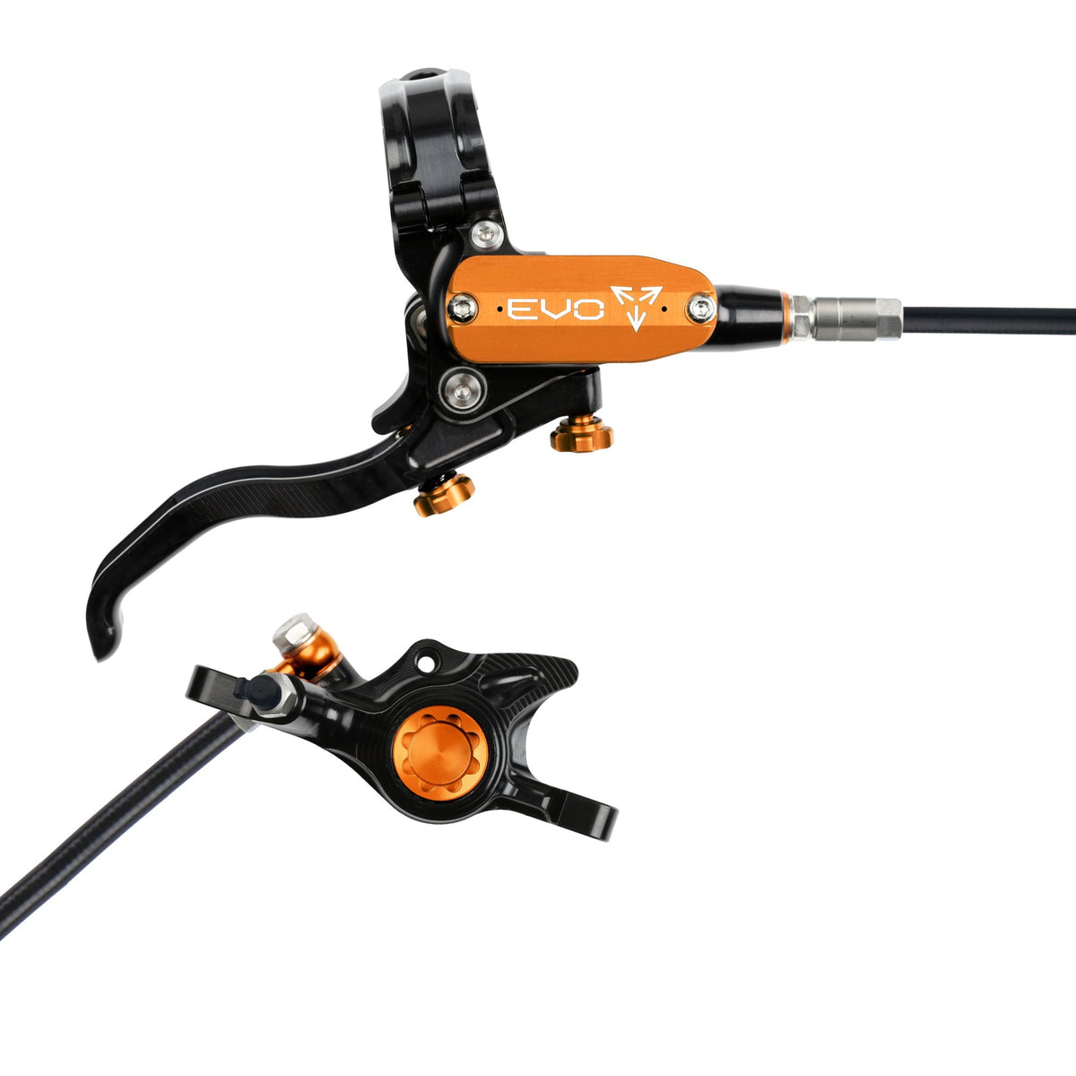 Hope Brake EVO X2 No Rotor RH- Black/Orange