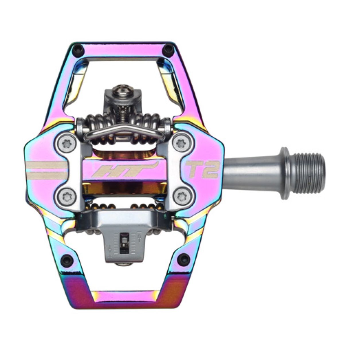 HT Pedal Mountain T2 Clipless Oil Slick