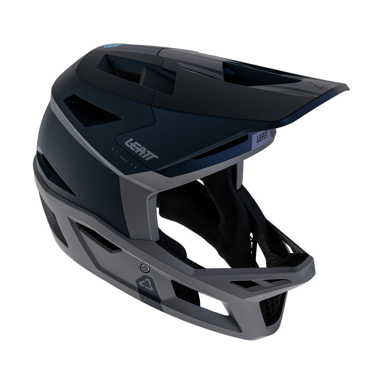 LEATT HELMET MTB GRAVITY 4.0 STEALTH BLACK/GREY