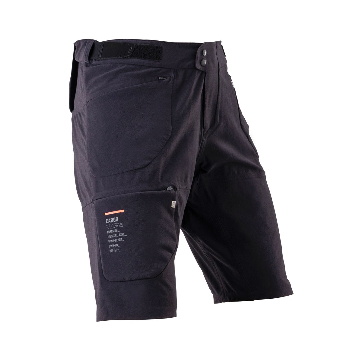 LEATT APPAREL SHORTS MTB TRAIL 6.0 CARGO GHOST BLACK