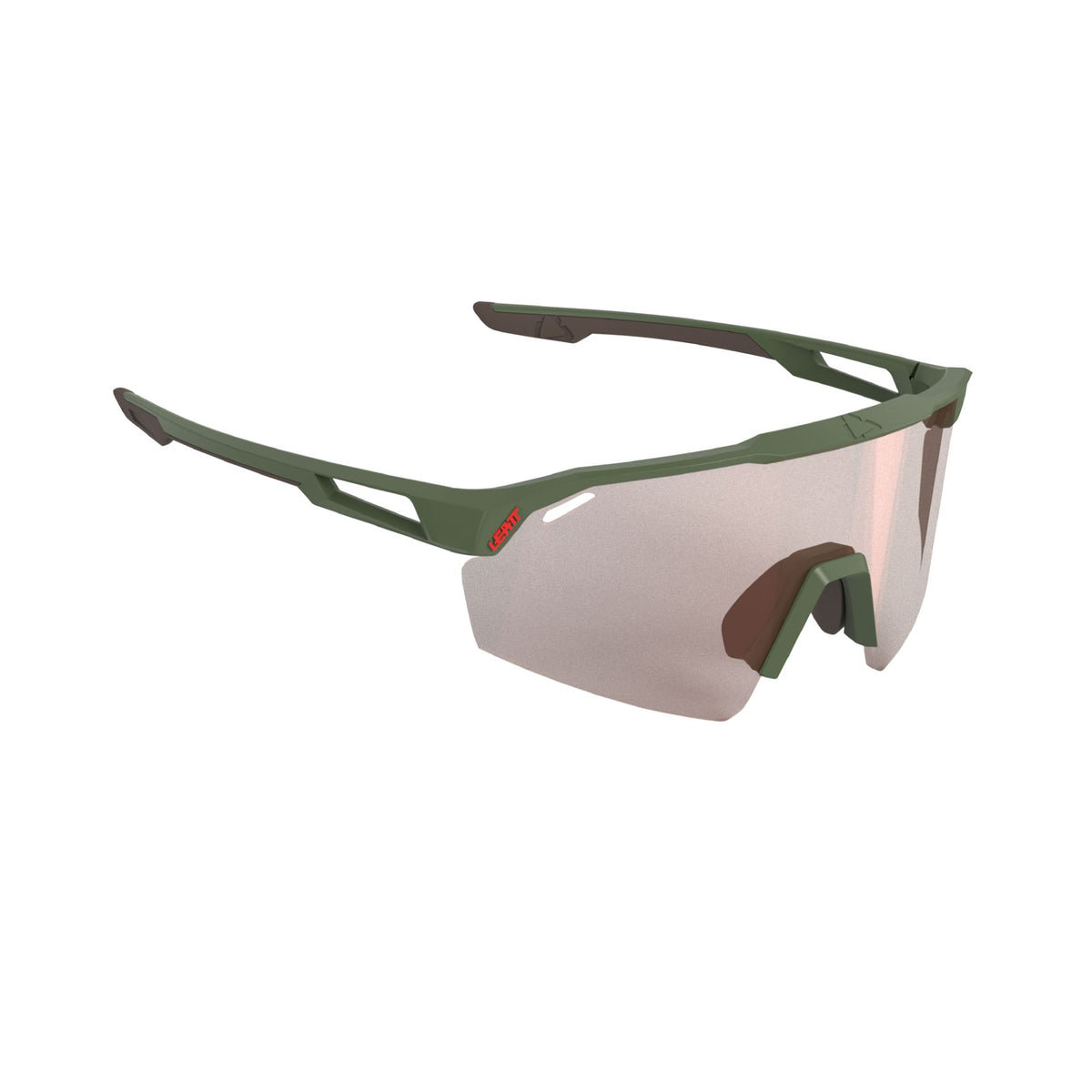 LEATT SUNGLASSES SPEEDVIZ LITE SATIN GREEN IRIZ SILVER 30 VLT