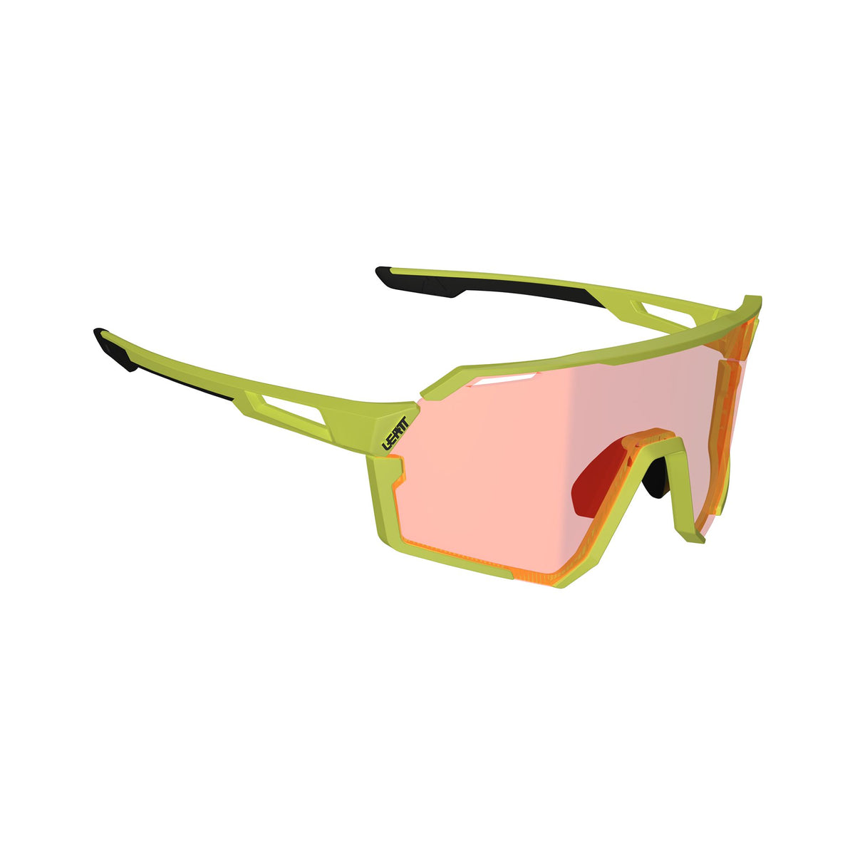 LEATT SUNGLASSES RIDEVIZ PRO NEON YELLOW IRIZ CRYZTAL RED 13 VLT