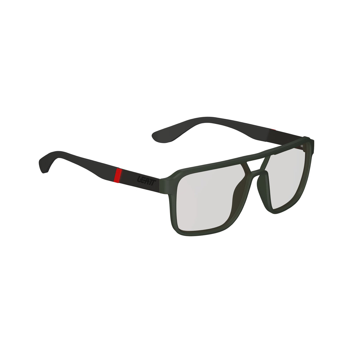 LEATT SUNGLASSES THEVIZ PYRENEES SATIN GREEN POLARIZED BROWN/SILVER 20 VLT