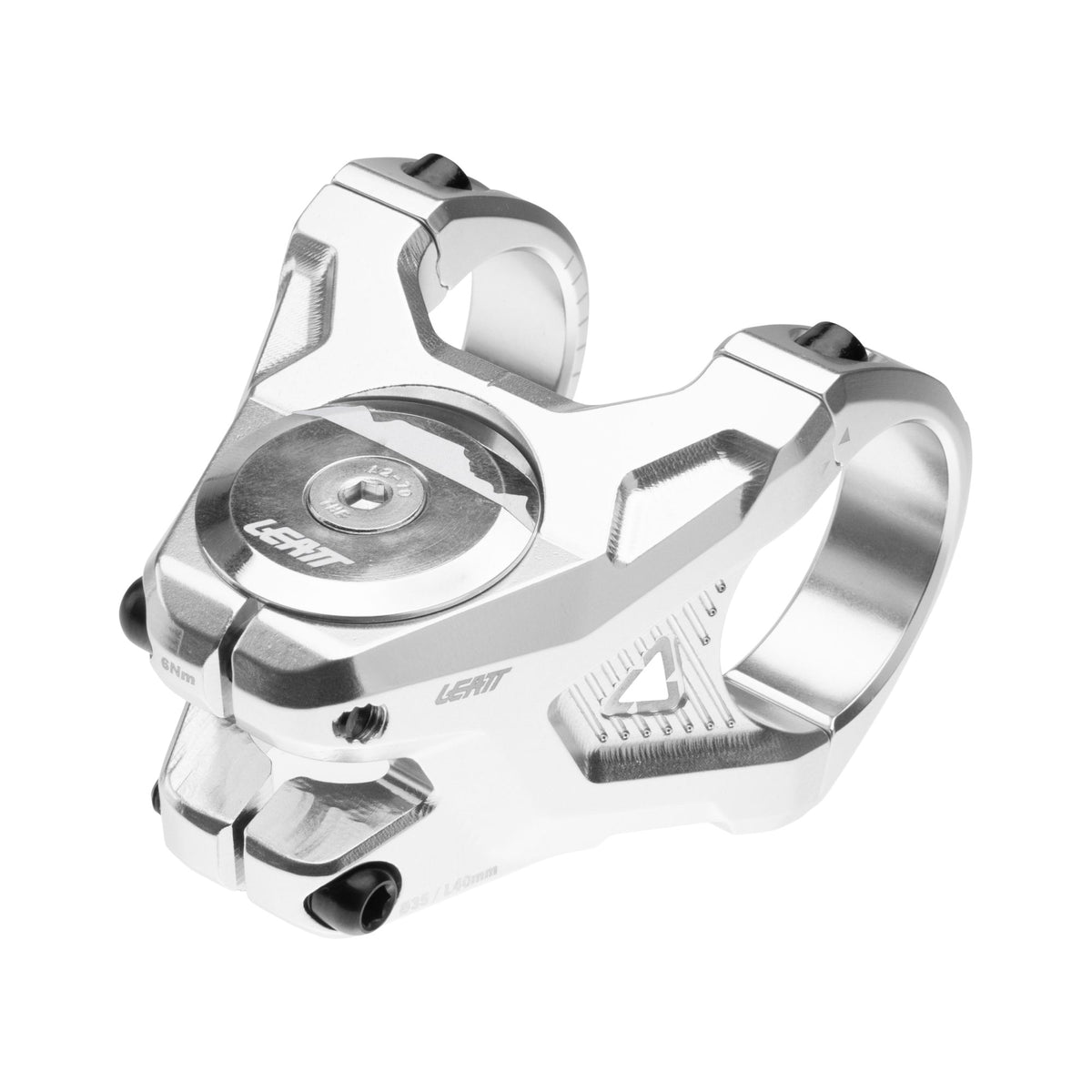 LEATT STEM GRAVITY 6.0 35MM CLAMP 40MM LENGTH SILVER