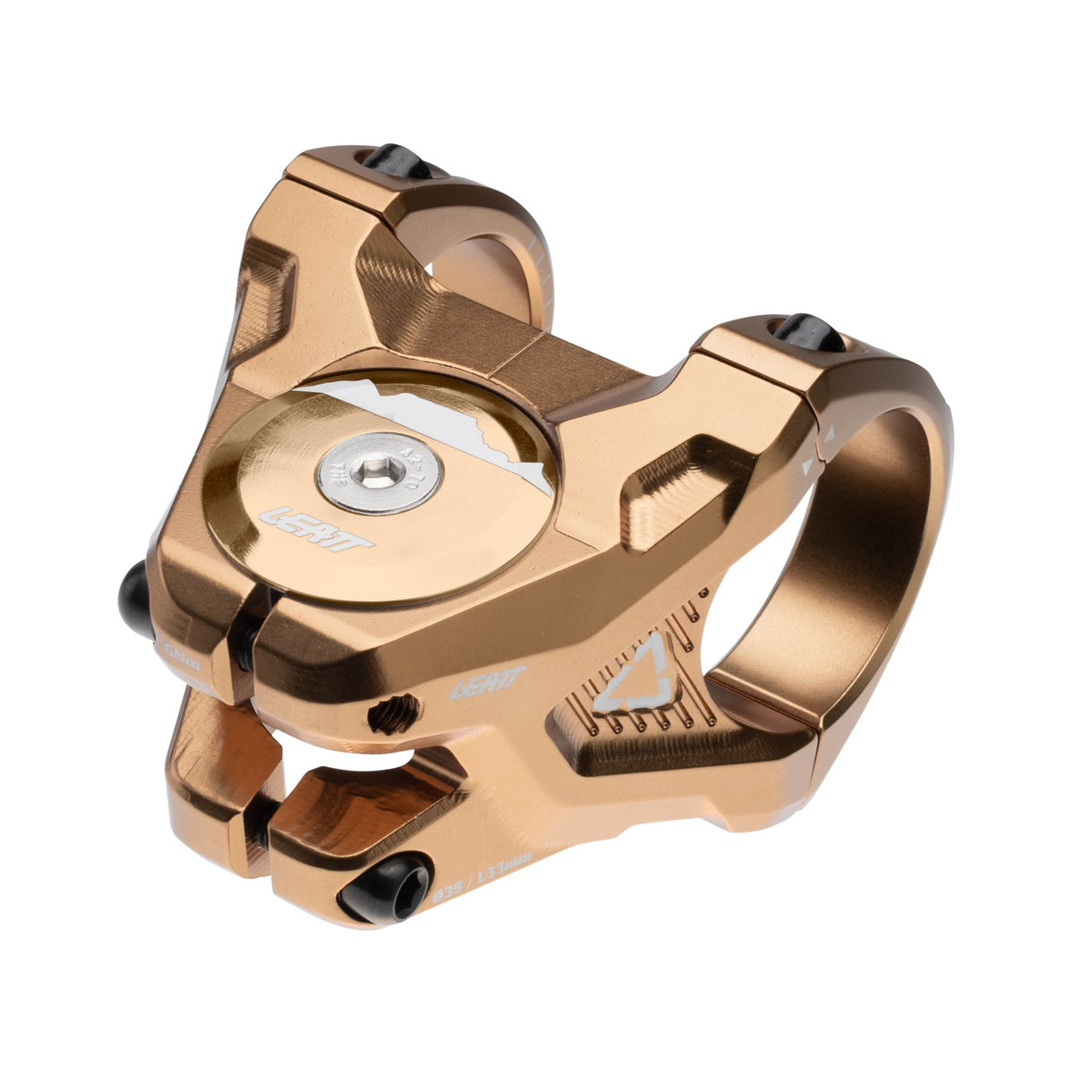 LEATT STEM GRAVITY 6.0 35MM CLAMP 33MM LENGTH FROST BRONZE