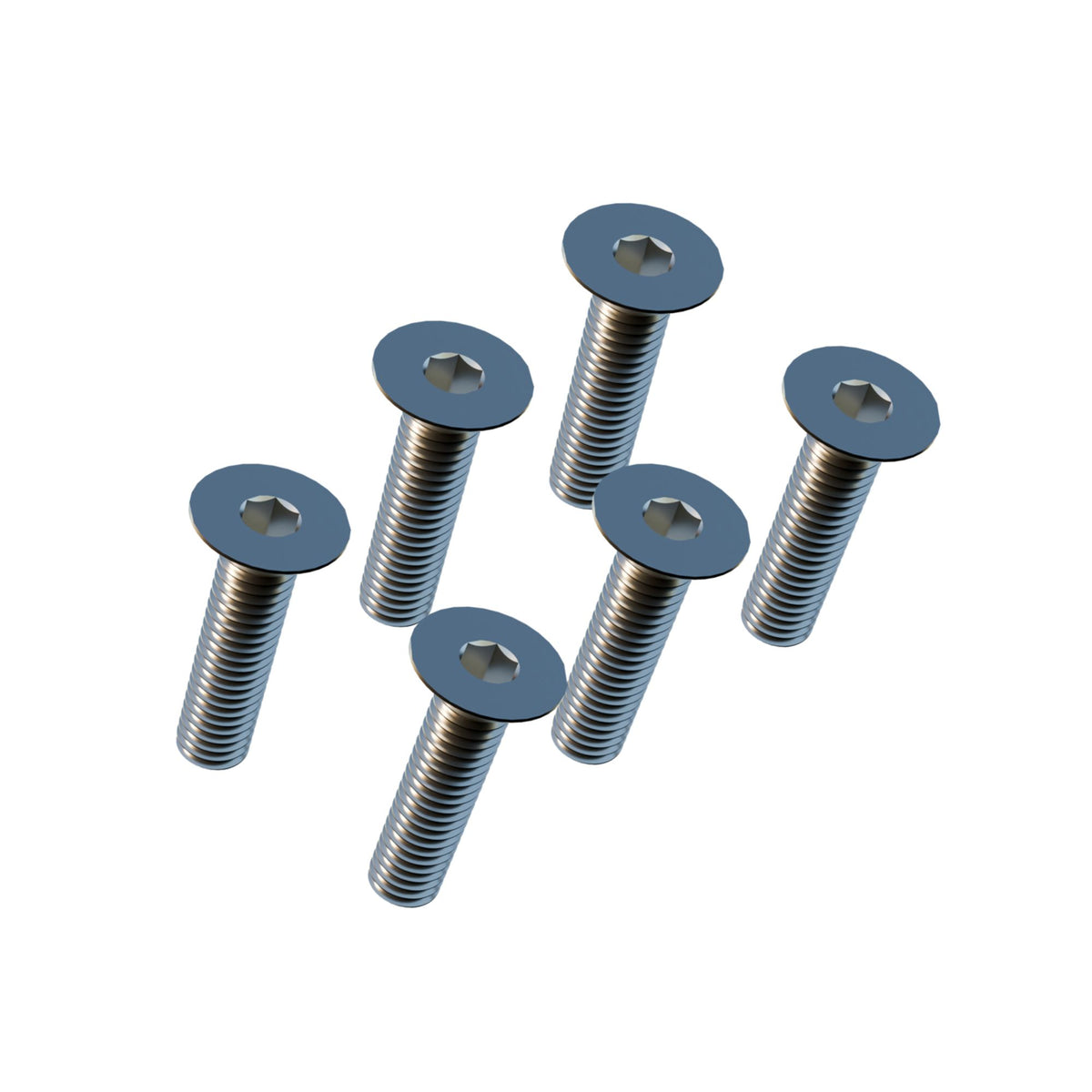 LEATT STEM PART TI BOLT KIT 6PCS SILVER