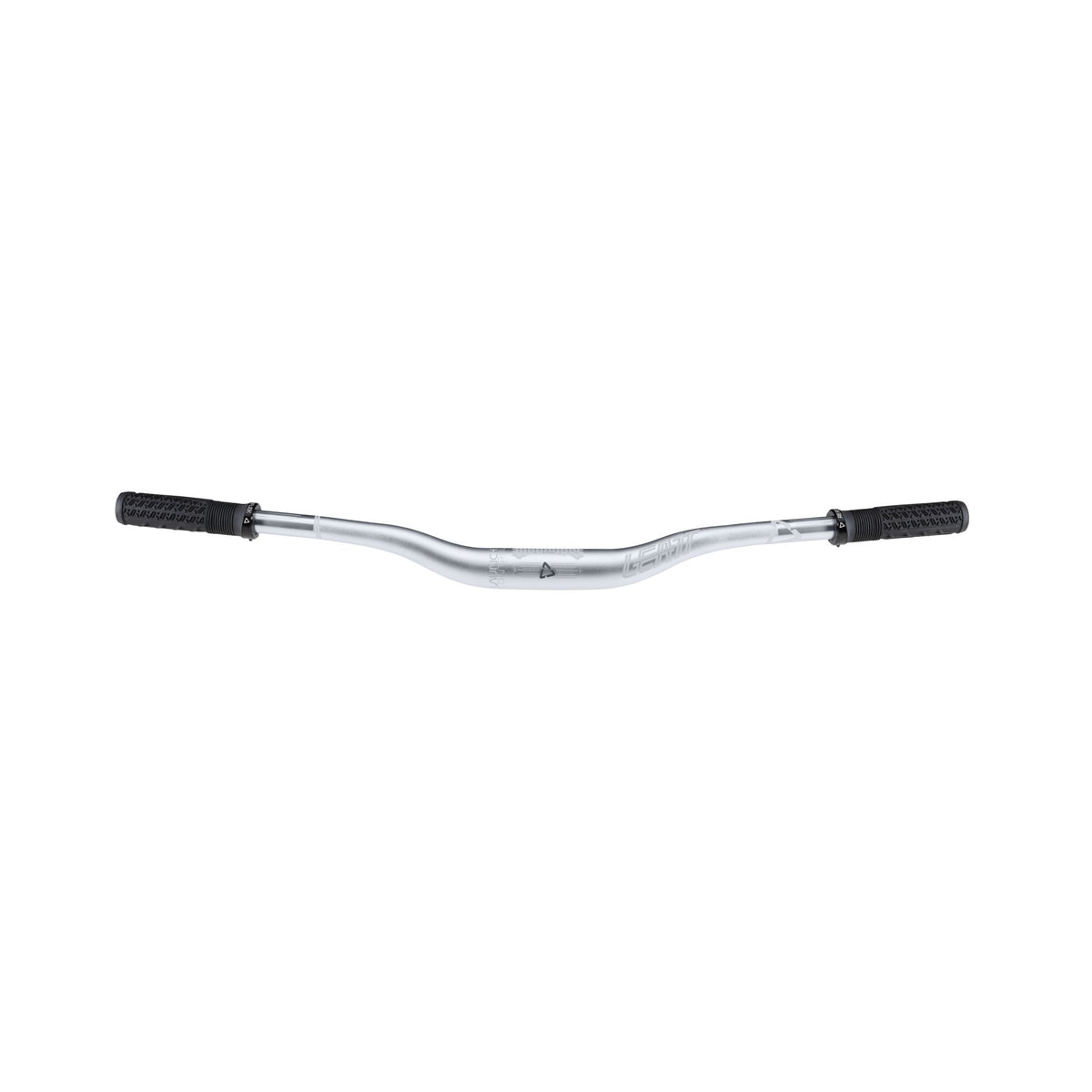 LEATT HANDLEBAR AND GRIPS LAUNCH CONTROL 6.0 35MM CLAMP 23MM RISE 80OMM WIDE SILVER