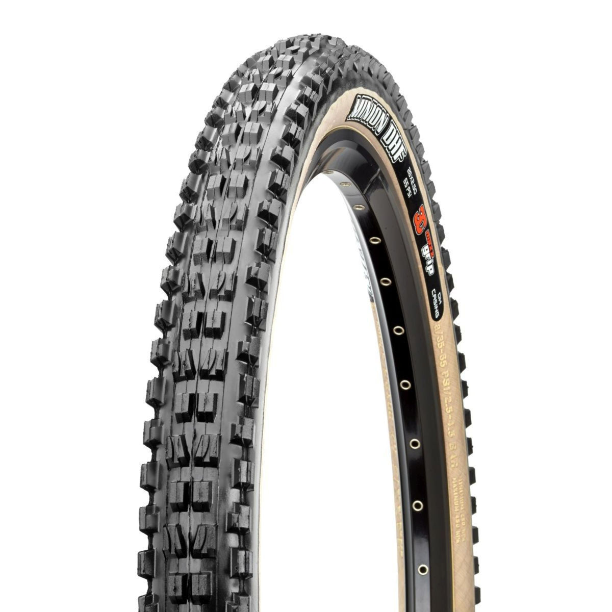 Maxxis Tire Mountain Minion DHF 27.5X2.5 F60 DC Exo TR WT Tanwall