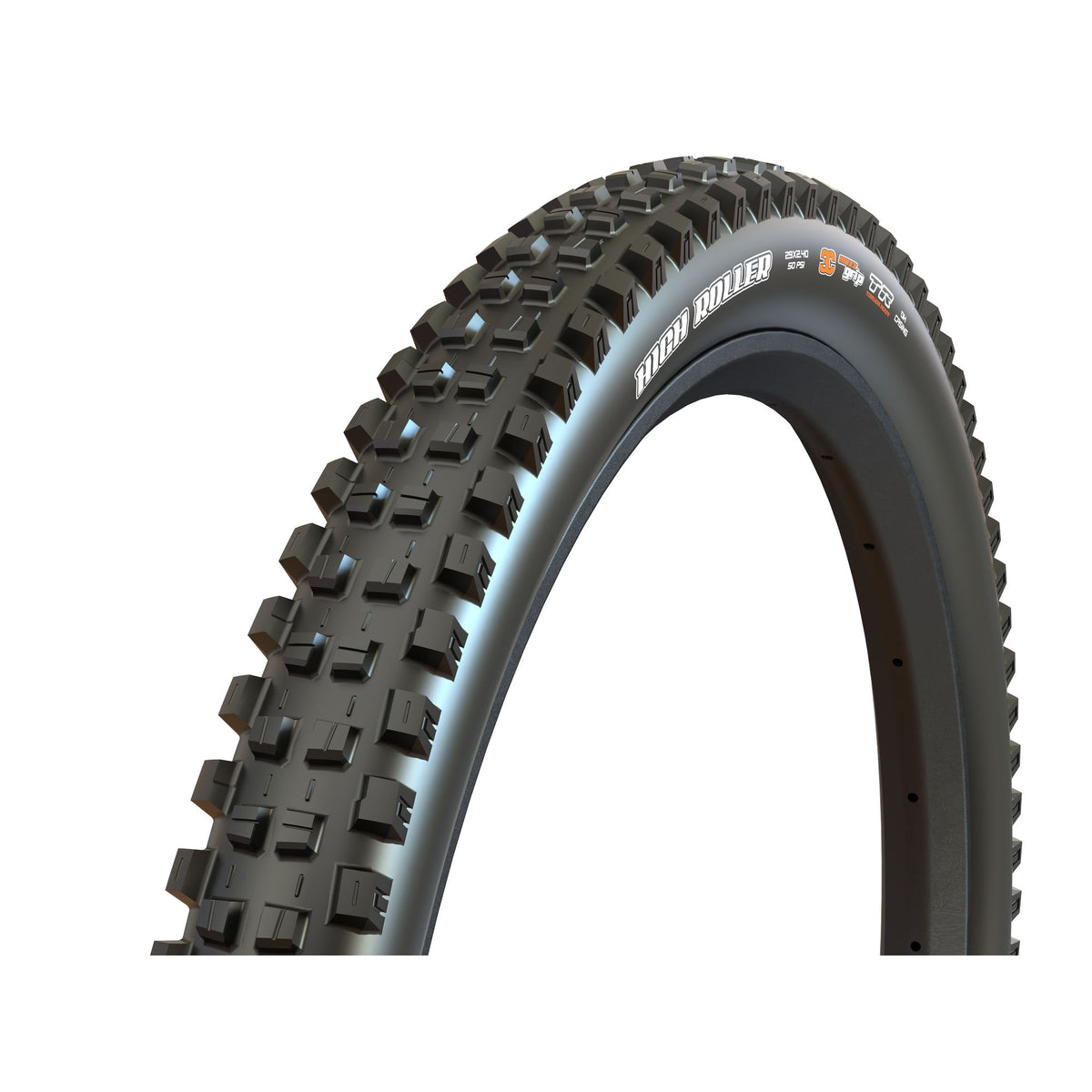 Maxxis Tire DH High Roller 3 27.5X2.4 F60TPI 3C Maxxgrip DP TR WT