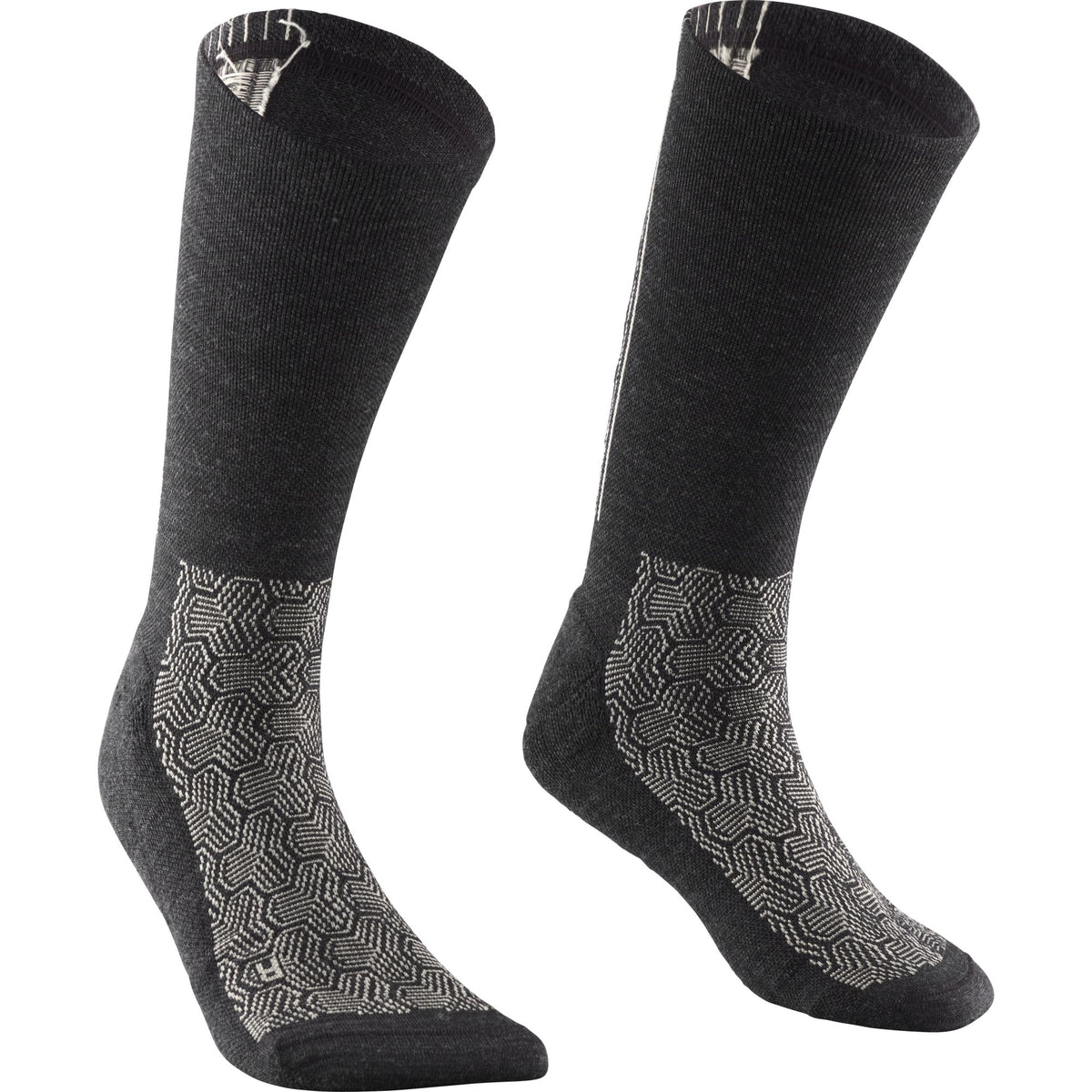 ESSENTIAL WOOL SOCKS- GOLD/CARBON