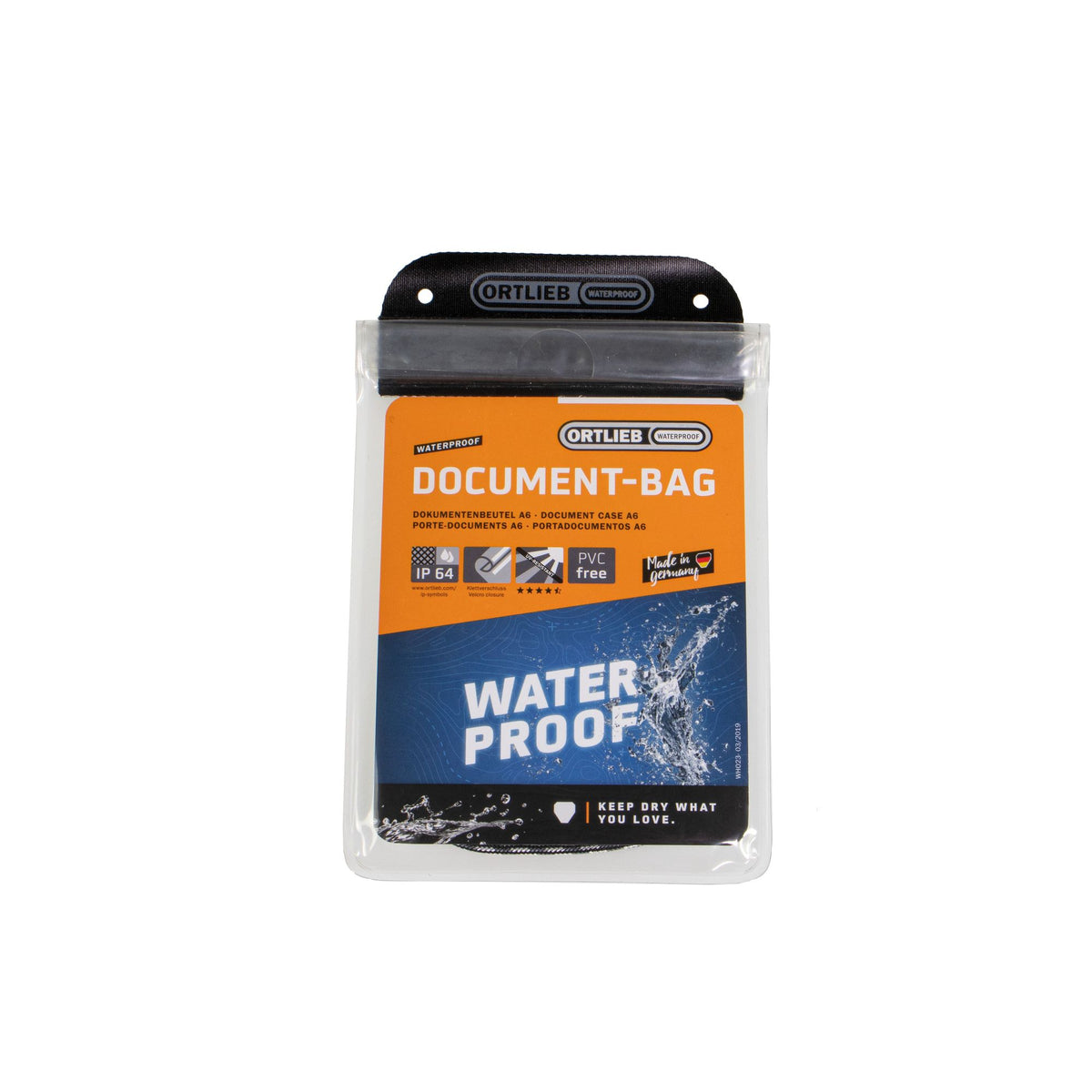ORTLIEB ACCESSORY PROTECTION DOCUMENT BAG TRANSPARENT A6 15X11CM