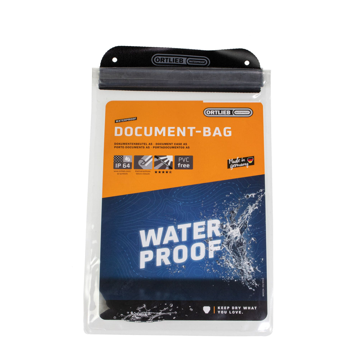 ORTLIEB ACCESSORY PROTECTION DOCUMENT BAG TRANSPARENT A5 22X15CM