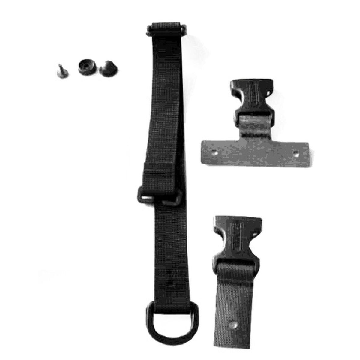 ORTLIEB PART BUCKLE STEALTH FOR BACK /FRONT ROLLER QL1 -QL2 WITH WEBBING 1PCS