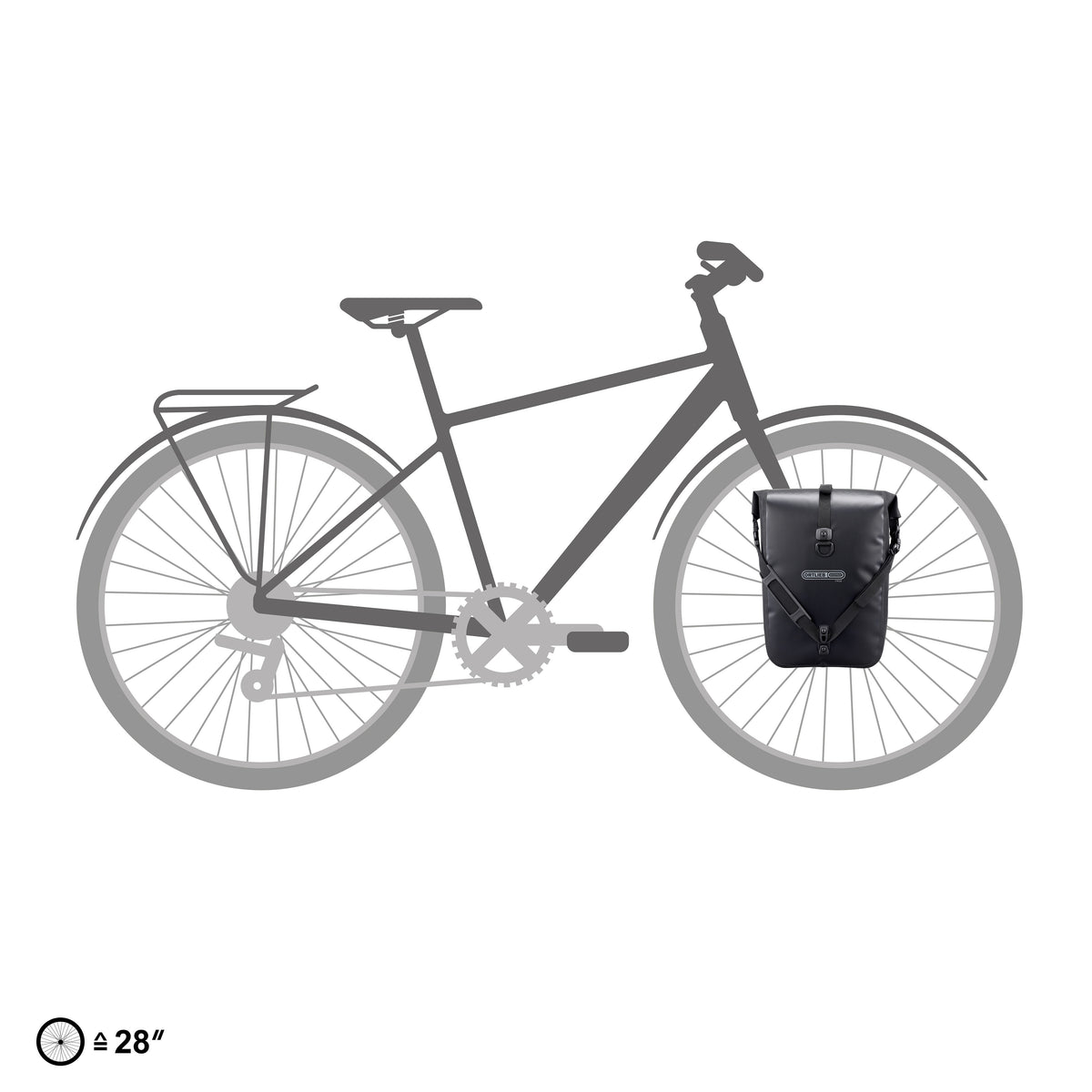 ORTLIEB PANNIER SPORT-ROLLER FREE QL3.1 BLACK 14.5L