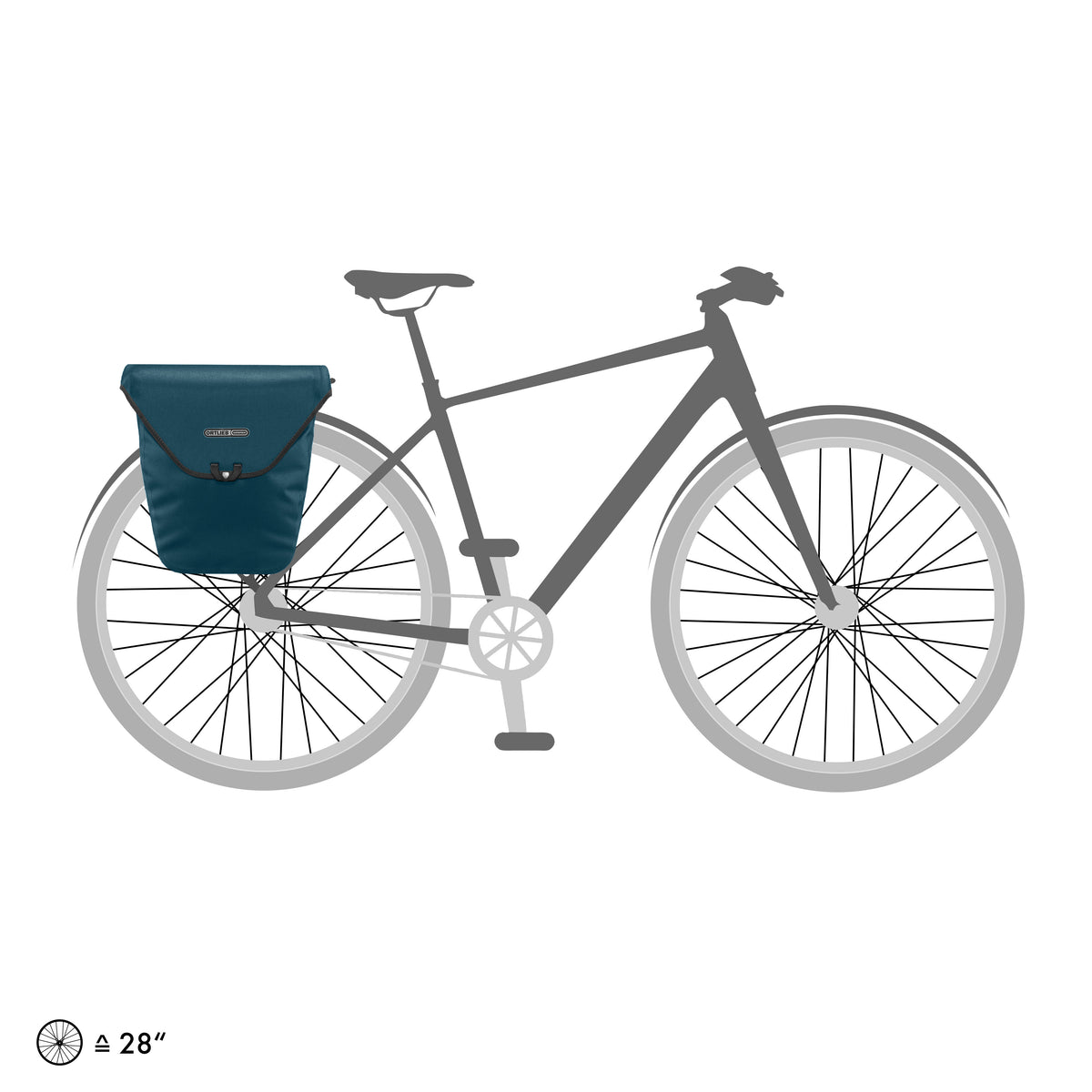 ORTLIEB PANNIER CITY VELO SHOPPER QL2.1 PETROL 18L