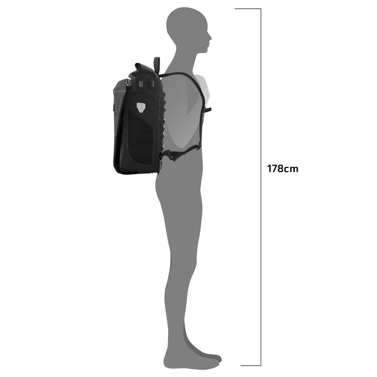ORTLIEB PANNIER VARIO PLUS QL2.2 BLACK 26L