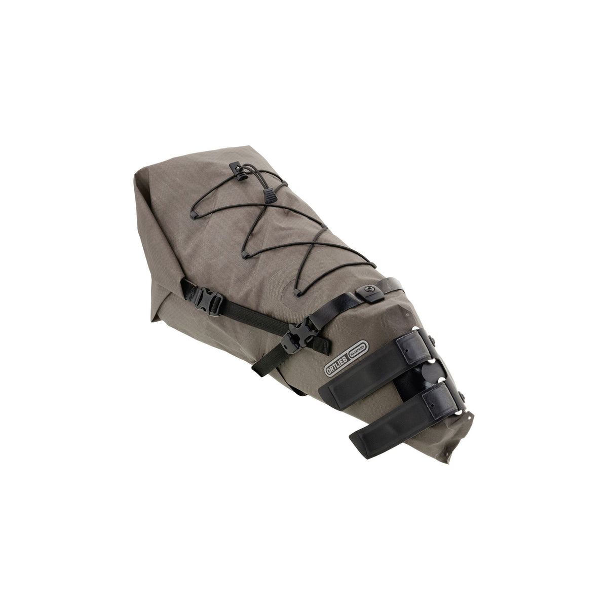 ORTLIEB BIKE PACKING SEAT PACK HOOK AND LOOP STRAPS DARK SAND 16.5L