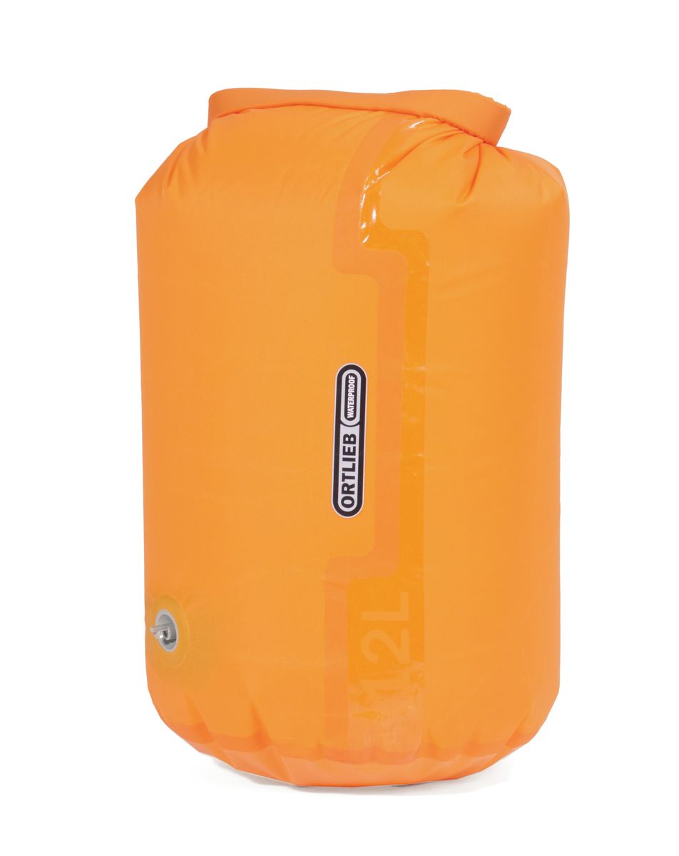 ORTLIEB DRY BAG COMPRESSION ULTRA LIGHTWEIGHT PS10 WITH VALVE ORANGE 12L