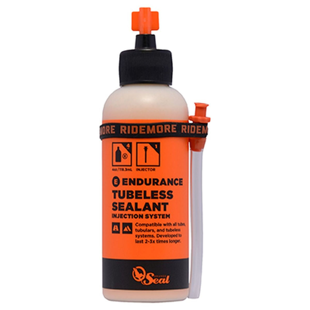 ORANGE SEAL TIRE SEALANT 4 OZ ENDURANCE WITH INJECTION SYSTEM