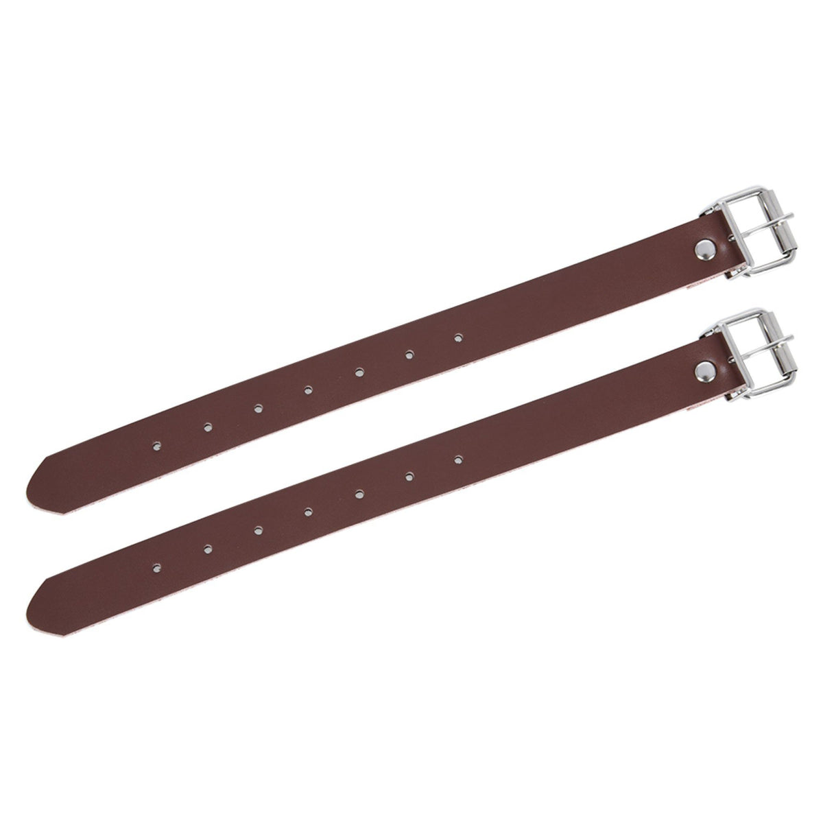 Leather Basket Straps Pair