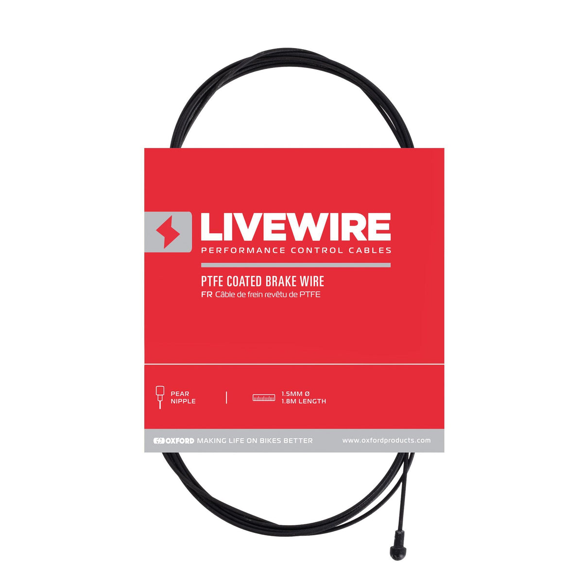 PTFE Coated Pear Brake Wire- 1.5MMx1.8M