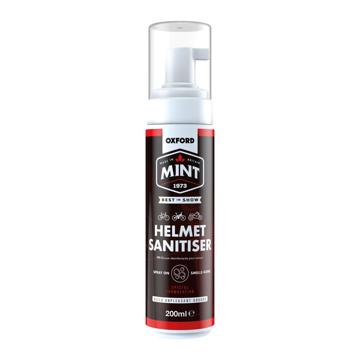 Mint Helmet Sanitiser Foam- 200ML